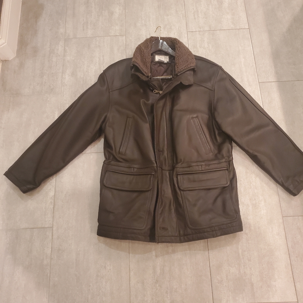 Genuine Leather Bomber Jacket